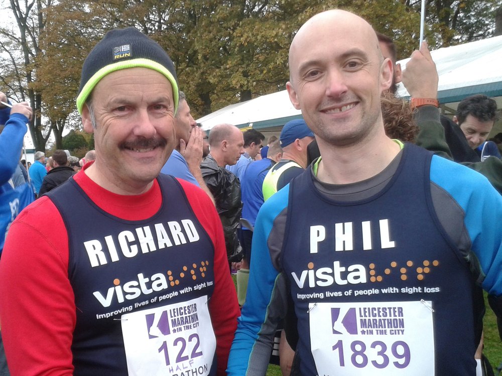 A picture of Richjard and Phil before the race.