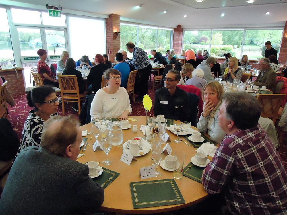 A picture of the befrienders and befriendees at the golf club lunch.