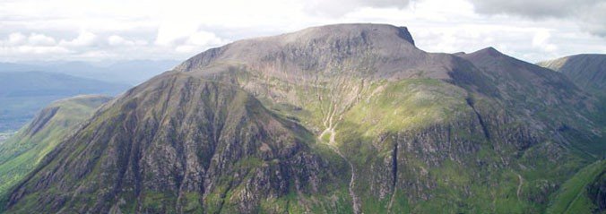 A picture of a landscape shot of the top of Ben Nevis.