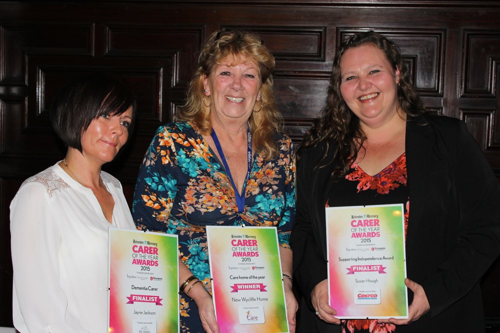 Jayne Jackson, Julie Rudd and Susan Hough with their awards