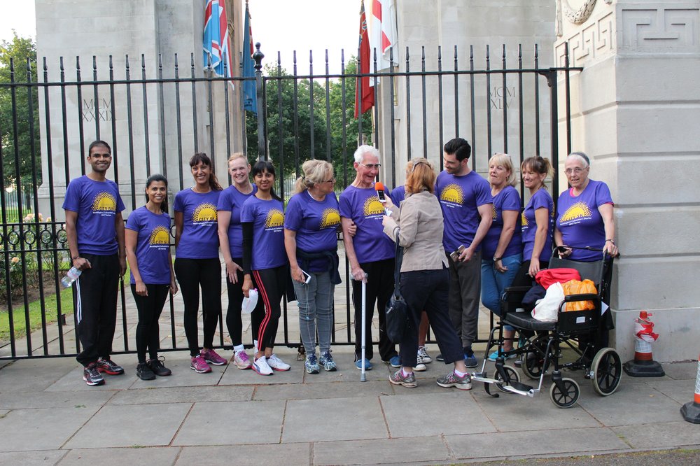 A picture of Team Vista at Victoria Park.