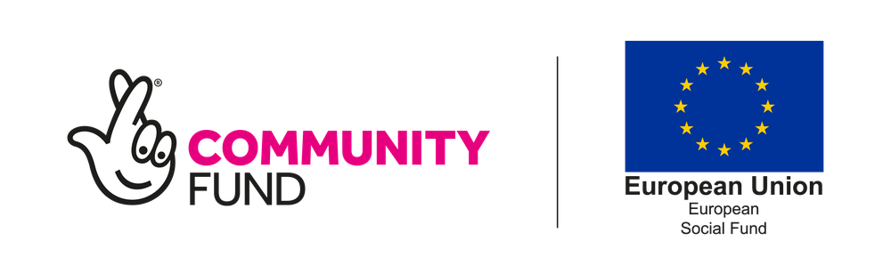 Lottery Community fund and EU fund logos
