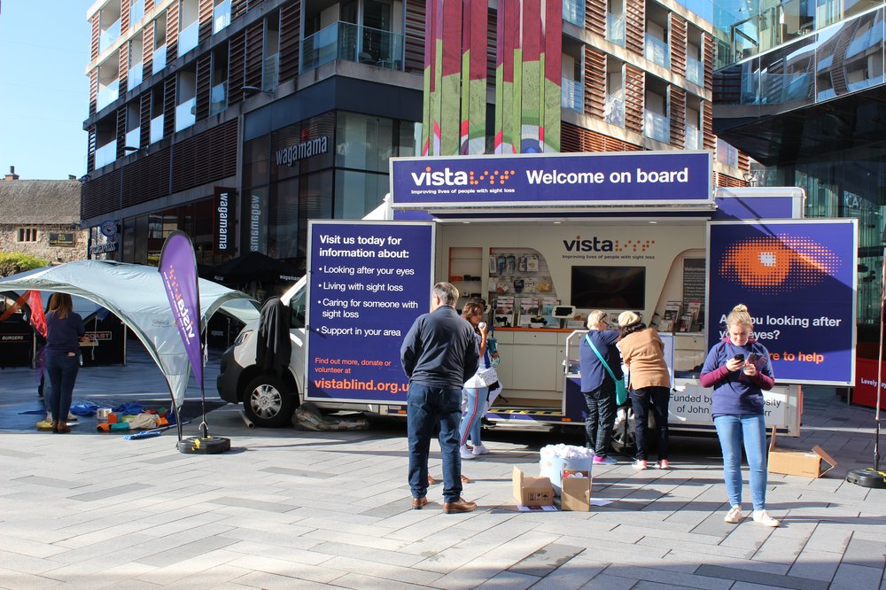 Vista Mobile Support Service out in the city centre
