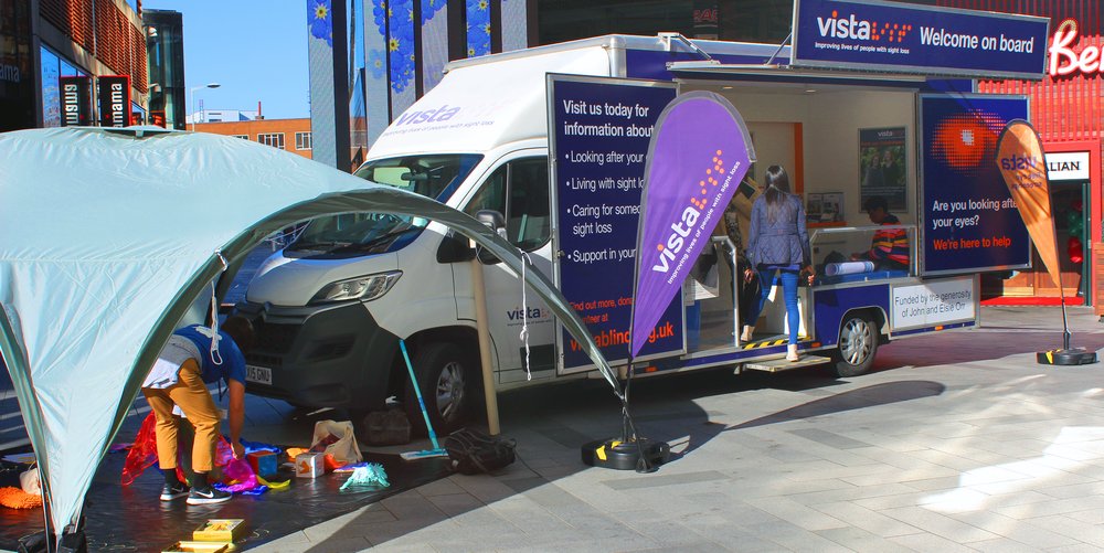 A picture of the Mobile Support Service vehicle.